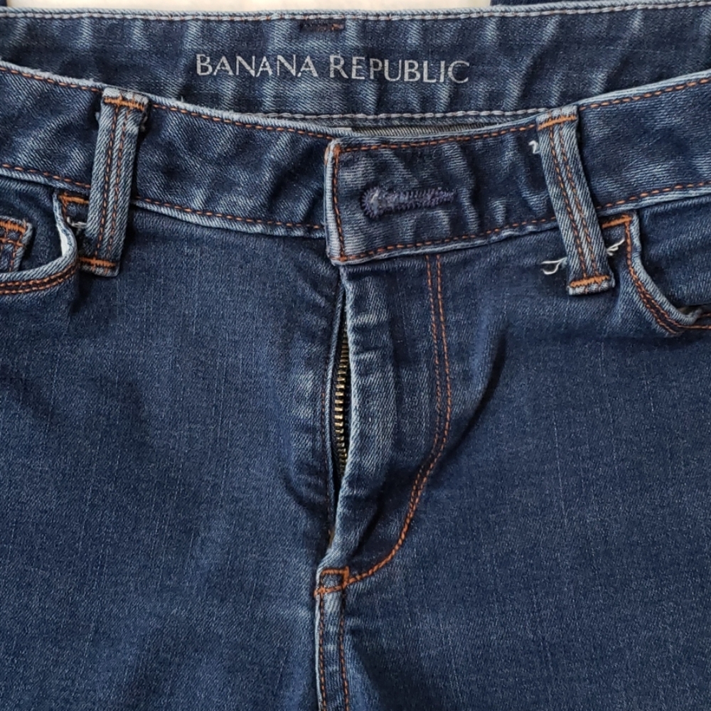 Banana Republic Skinny Medium Dark Jean's … - Picture 6 of 8